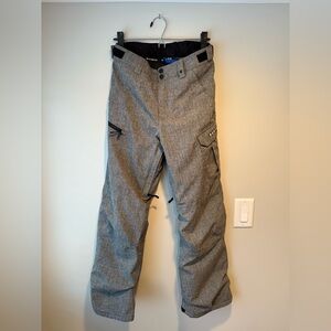Burton Boys Size L Exile Cargo Pant. Gray
